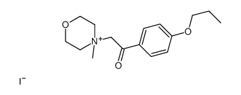 2-(4-methylmorpholin-4-ium-4-yl)-1-(4-propoxyphenyl)ethanone,iodide结构式