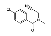 4-chloro-N-(cyanomethyl)-N-methylbenzamide结构式