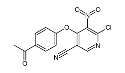 4-(4-acetylphenoxy)-6-chloro-5-nitropyridine-3-carbonitrile Structure