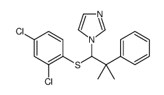 1-[1-(2,4-dichlorophenyl)sulfanyl-2-methyl-2-phenylpropyl]imidazole结构式