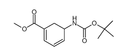 5-tert-Butoxycarbonylamino-cyclohexa-1,3-dienecarboxylic acid methyl ester Structure