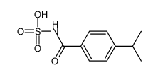 (4-propan-2-ylbenzoyl)sulfamic acid Structure
