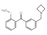 3'-AZETIDINOMETHYL-2-THIOMETHYLBENZOPHENONE结构式