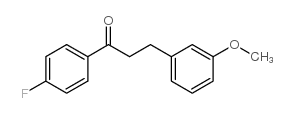 4'-FLUORO-3-(3-METHOXYPHENYL)PROPIOPHENONE structure
