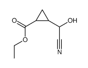 ethyl 2-[cyano(hydroxy)methyl]cyclopropane-1-carboxylate结构式