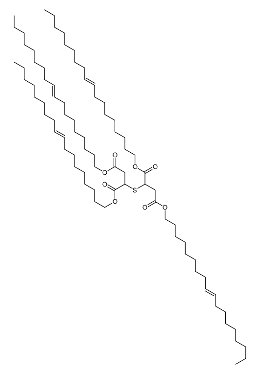 bis(octadec-9-enyl) 2-[1,4-bis(octadec-9-enoxy)-1,4-dioxobutan-2-yl]sulfanylbutanedioate Structure