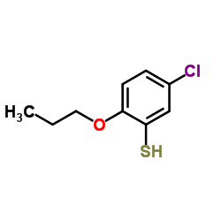 2-丙氧基-5-氯苯硫酚结构式