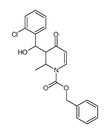 benzyl 3-((2-chlorophenyl)(hydroxy)methyl)-2-methyl-4-oxo-3,4-dihydropyridine-1(2H)-carboxylate Structure