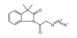 2H-Indol-2-one, 1-(2-azidoacetyl)-1,3-dihydro-3,3-dimethyl结构式