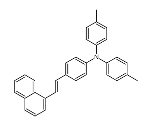 4-methyl-N-(4-methylphenyl)-N-[4-(2-naphthalen-1-ylethenyl)phenyl]aniline Structure