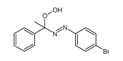 Diazene, 1-(4-bromophenyl)-2-(1-hydroperoxy-1-phenylethyl) Structure