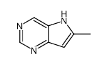 5H-Pyrrolo[3,2-d]pyrimidine, 6-methyl- (7CI) picture