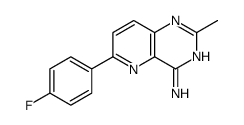 6-(4-fluorophenyl)-2-methylpyrido[3,2-d]pyrimidin-4-amine结构式