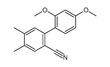 2-(2,4-dimethoxyphenyl)-4,5-dimethylbenzonitrile Structure