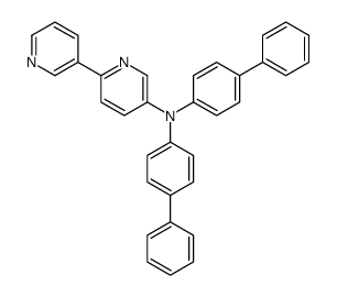 N,N-bis(4-phenylphenyl)-6-pyridin-3-ylpyridin-3-amine结构式