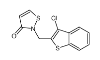 2-[(3-chloro-1-benzothiophen-2-yl)methyl]-1,2-thiazol-3-one结构式