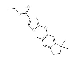 ethyl 2-(3,3,3-trimethyl-2,3-dihydro-1H-inden-5-yloxy)oxazole-4-carboxylate Structure