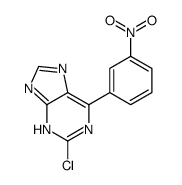 2-chloro-6-(3-nitrophenyl)-7H-purine结构式