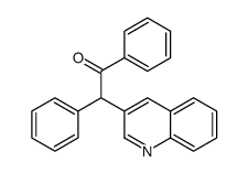 1,2-diphenyl-2-quinolin-3-ylethanone Structure