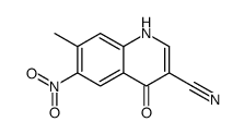 7-methyl-6-nitro-4-oxo-1H-quinoline-3-carbonitrile Structure