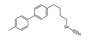 4-[4-(4-methylphenyl)phenyl]butyl selenocyanate Structure