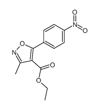 4-ISOXAZOLECARBOXYLIC ACID, 3-METHYL-5-(4-NITROPHENYL)-, ETHYL ESTER Structure