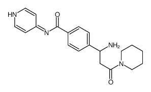 4-(1-amino-3-oxo-3-piperidin-1-ylpropyl)-N-pyridin-4-ylbenzamide Structure