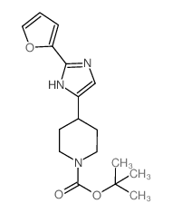 tert-butyl 4-(2-(furan-2-yl)-1H-imidazol-5-yl)piperidine-1-carboxylate结构式