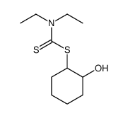 (2-hydroxycyclohexyl) N,N-diethylcarbamodithioate结构式