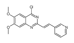 4-chloro-6,7-dimethoxy-2-(2-pyridin-3-ylethenyl)quinazoline结构式