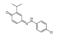 4-[(4-chlorophenyl)hydrazinylidene]-2-propan-2-ylcyclohexa-2,5-dien-1-one Structure