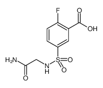 Benzoic acid, 5-[[(2-amino-2-oxoethyl)amino]sulfonyl]-2-fluoro Structure