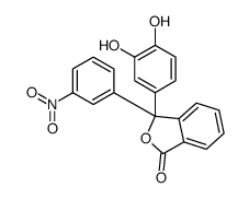 3-(3,4-dihydroxyphenyl)-3-(3-nitrophenyl)-2-benzofuran-1-one结构式