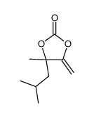 4-methyl-5-methylidene-4-(2-methylpropyl)-1,3-dioxolan-2-one Structure