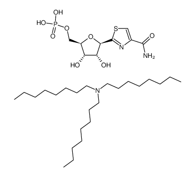 2-β-D-ribofuranosylthiazole-4-carboxamide 5'-phosphate tri-n-octylammonium salt Structure