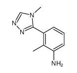 2-methyl-3-(4-methyl-1,2,4-triazol-3-yl)aniline structure