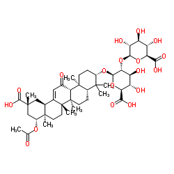 22-Beta-Acetoxyglycyrrhizin Structure