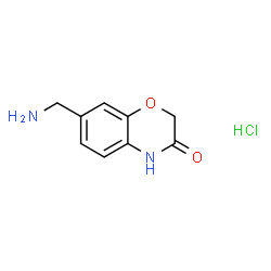 7-(aminomethyl)-4H-1,4-benzoxazin-3-one;hydrochloride结构式