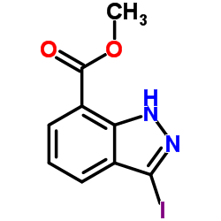 Methyl 3-iodo-1H-indazole-7-carboxylate Structure