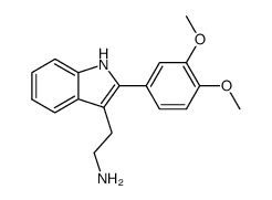 2-[2-(3,4-dimethoxyphenyl)-1H-indol-3-yl]-ethylamine结构式