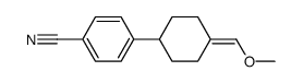p-[4-(methoxymethylene)cyclohexyl]benzonitrile结构式