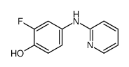 2-fluoro-4-(pyridin-2-ylamino)phenol Structure