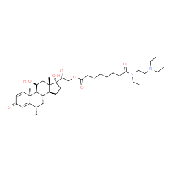 6-methylprednisolone-21-hemisuberate N,N,N'-triethylenediamine amide结构式