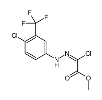 methyl 2-chloro-2-[[4-chloro-3-(trifluoromethyl)phenyl]hydrazinylidene]acetate Structure
