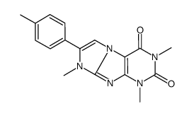 2,4,6-trimethyl-7-(4-methylphenyl)purino[7,8-a]imidazole-1,3-dione结构式