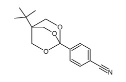 4-(1-tert-butyl-3,5,8-trioxabicyclo[2.2.2]octan-4-yl)benzonitrile Structure