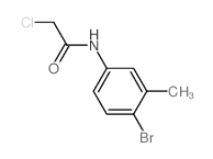 N-(4-Bromo-3-methylphenyl)-2-chloroacetamide结构式