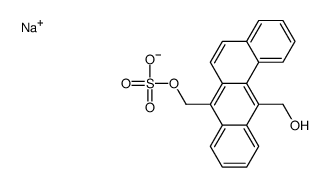 sodium,[12-(hydroxymethyl)benzo[a]anthracen-7-yl]methyl sulfate结构式