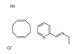 (1Z,5Z)-cycloocta-1,5-diene,N-ethyl-1-pyridin-2-ylmethanimine,rhodium,chloride Structure