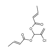 2-chloro-3,3-bis-trans-crotonoyloxy-propene Structure